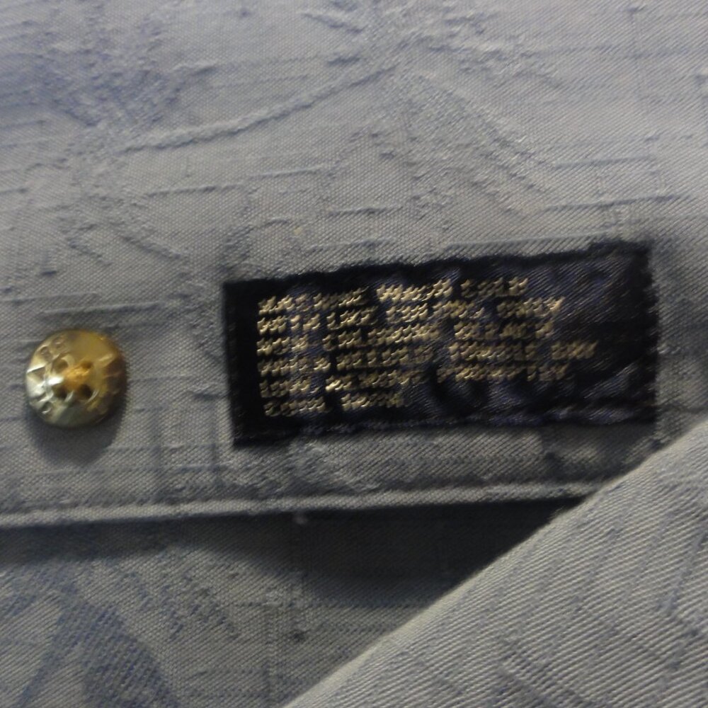 Bill Blass Premium Shirt Mens Size XXL Blue Button Front Single Pocket‎ - Picture 2 of 12